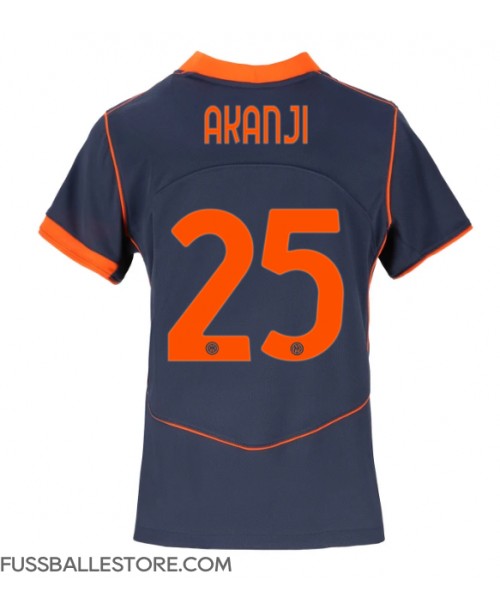 Günstige Inter Milan Manuel Akanji #25 3rd trikot Damen 2025-26 Kurzarm Günstige Inter Milan Manuel Akanji #25 3rd trikot Damen 2025-26 Kurzarm